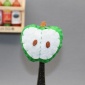 MEIBAIDA-014210小清新绿色小苹果卡通胸针 精美手工童装配饰